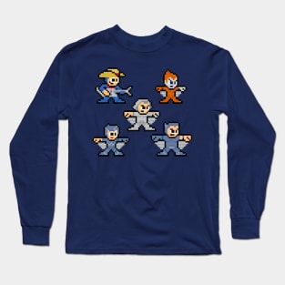 8-bit Silverhawks Long Sleeve T-Shirt